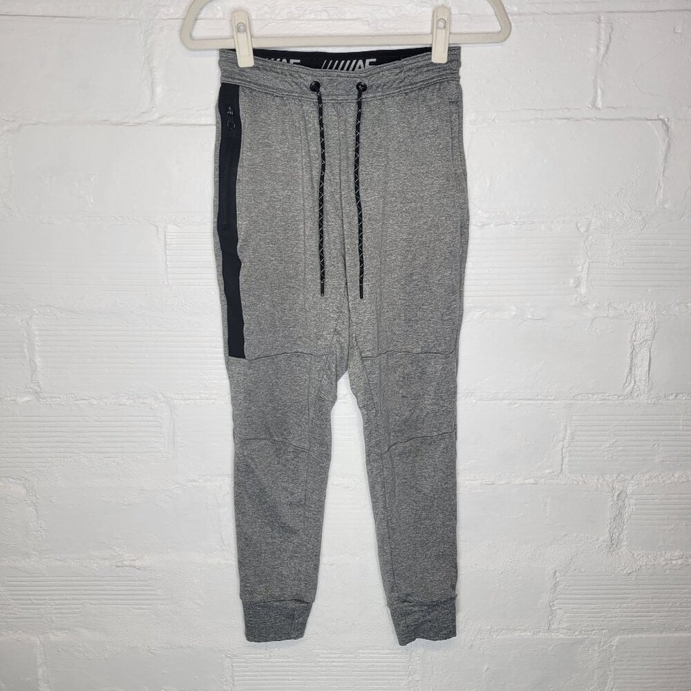 American Eagle Flex Men's XS Pants Zipper Pockets Gray Pull On Drawstring